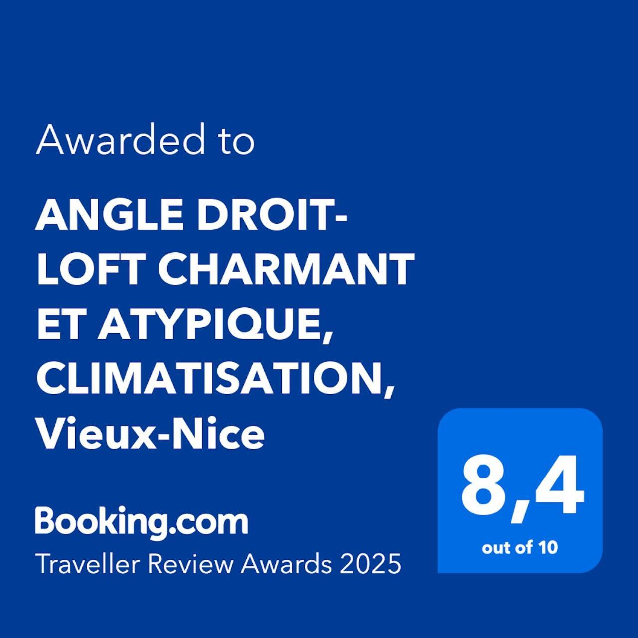 Angle Droit- Loft Charmant Et Atypique, Climatisation, Vieux-Nice Eksteriør billede