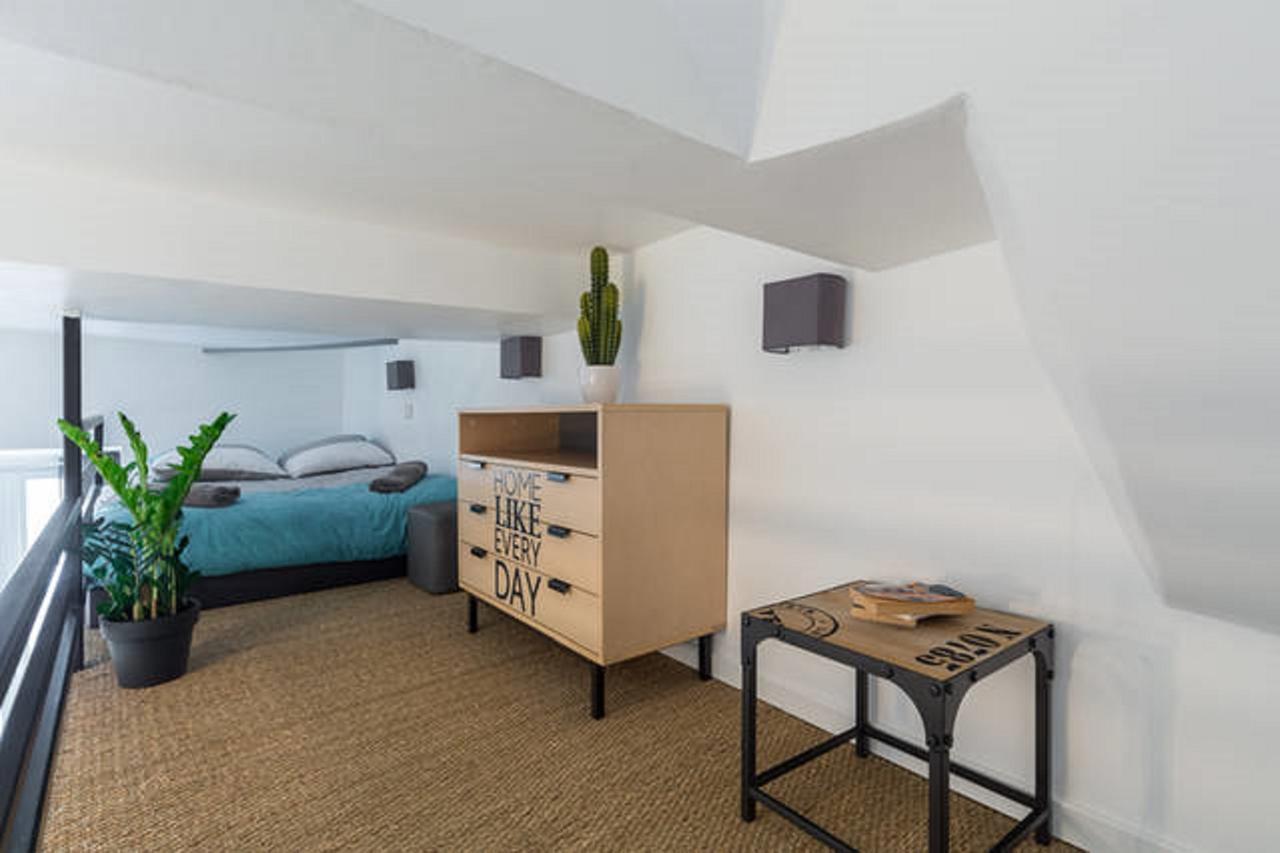 Angle Droit- Loft Charmant Et Atypique, Climatisation, Vieux-Nice Eksteriør billede
